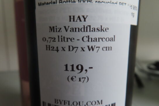 3 stk. Vandflasker HAY