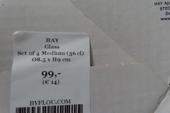 8 stk. Glas HAY