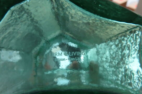 2 stk. Glas & Vase