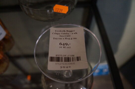 2 stk. Glas FREDERIK BAGGER