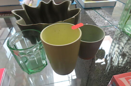 3 stk. Kopper & Vase