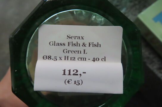 2 stk. Glas & Vase