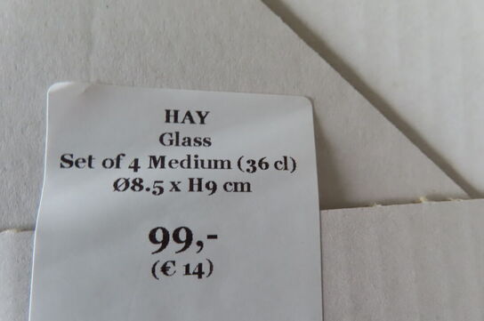 8 stk. Glas HAY