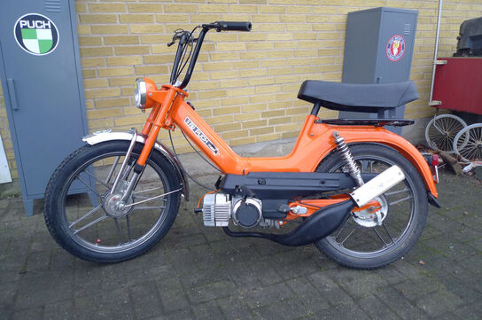 Knallert, PUCK Maxi S, Orange metal MOMSFRI