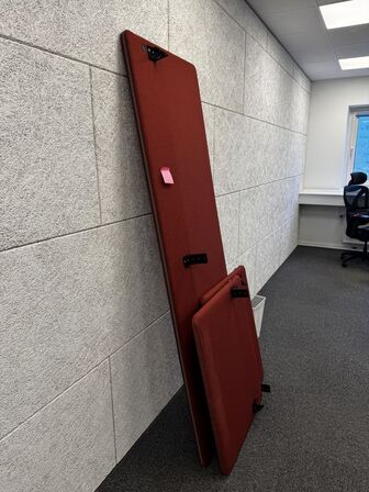 Afskærmningsplader til skriveborde