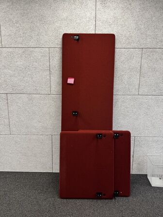 Afskærmningsplader til skriveborde