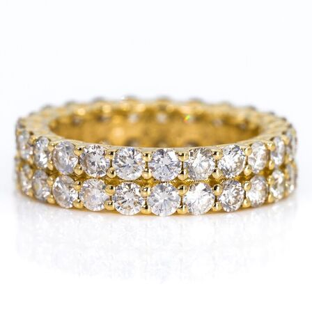 3,68 ct. naturlig diamant og 14 kt. alliance guldring