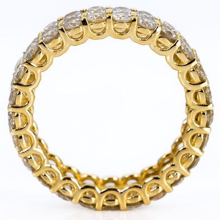 3,68 ct. naturlig diamant og 14 kt. alliance guldring