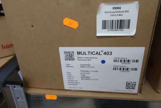 Div. Energi/varmemålere KAMSTRUP MULTICAL 403/503/603