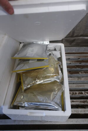 Div. Flamingokasser med varelager