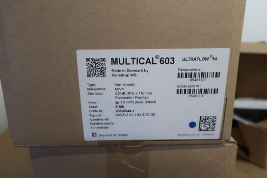 Div. Energi/varmemålere KAMSTRUP MULTICAL 403/503/603