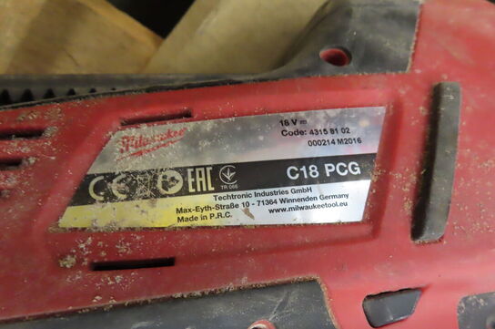 3 stk. Akkufugepistoler MILWAUKEE