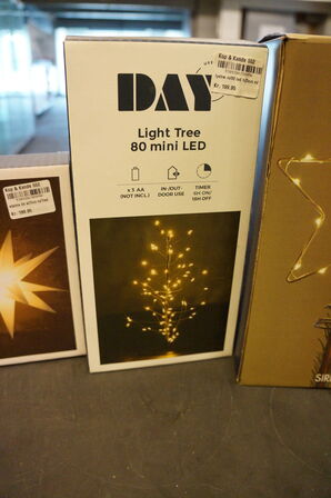 Diverse LED lystræer mv. 