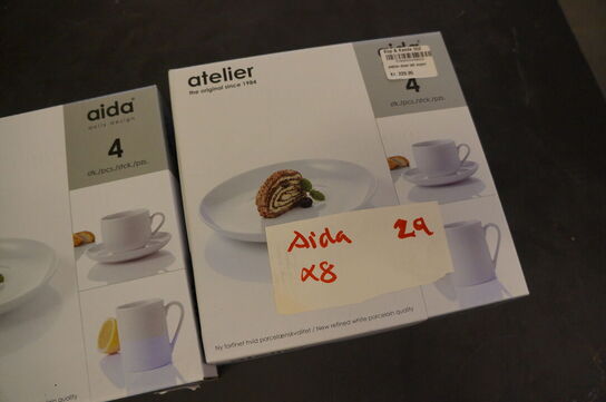 8 stk. Porcelæn ATELIER 