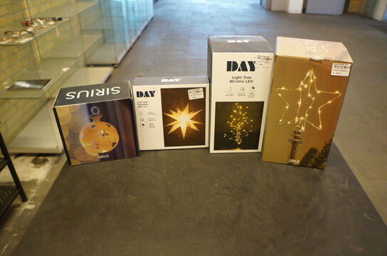 Diverse LED lystræer mv. 