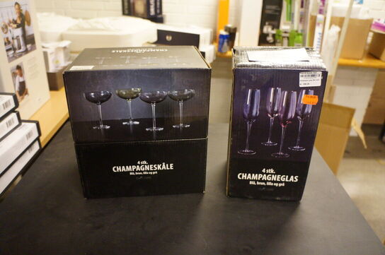 8 stk. Champangeglas DACORE 