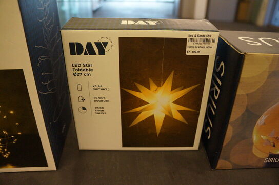 Diverse LED lystræer mv. 