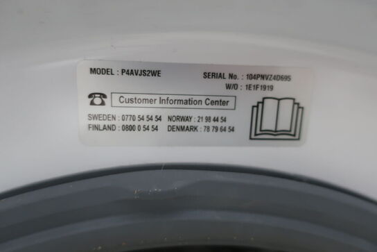 Vaskemaskine LG P4AVJS2WE