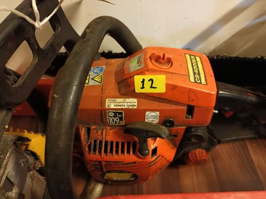 4 stk. Kædesave og 1 stk. kasse GTM