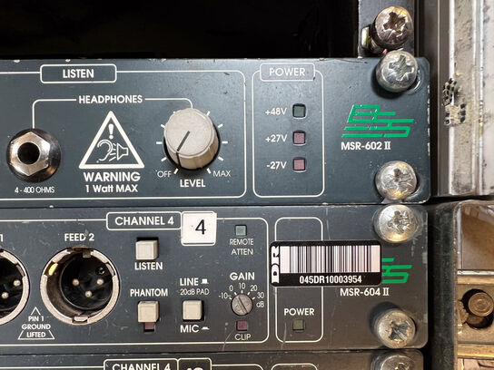 Splitbox m. BSS MSR-602II & MSR-604II 