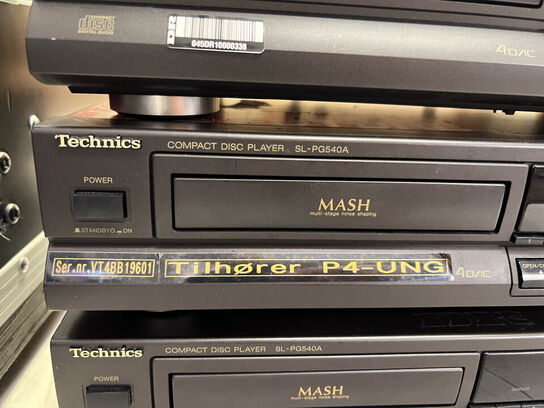 4 stk. TECHNICS CD-afspillere