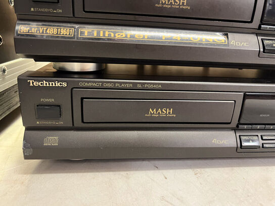 4 stk. TECHNICS CD-afspillere