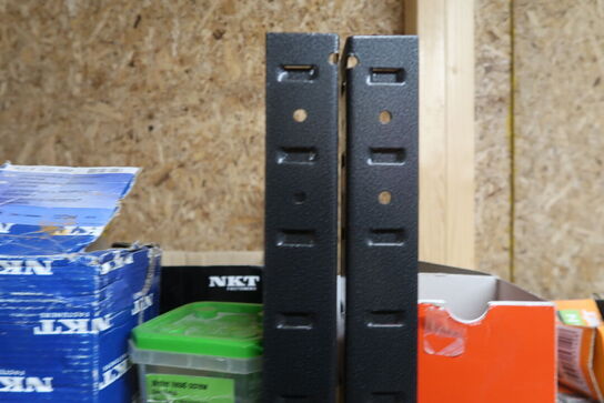 4 stk. Sorte stålreoler 