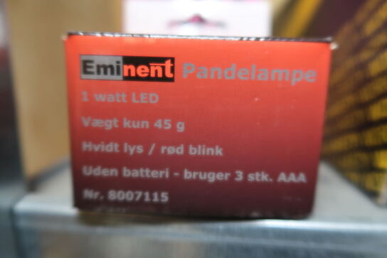 3 stk. Pandelamper, Eminent 1W LED