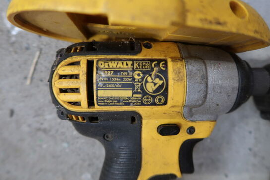 8 stk. DeWalt akku maskiner 