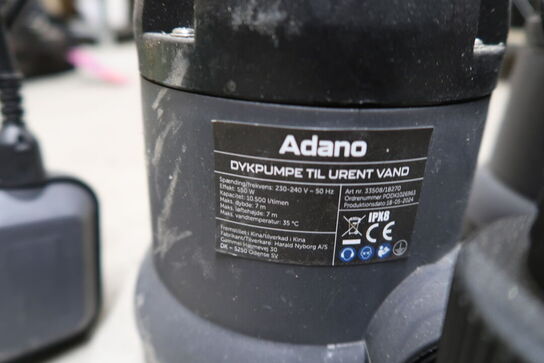 2 stk. Dykpumper, Adano 550W