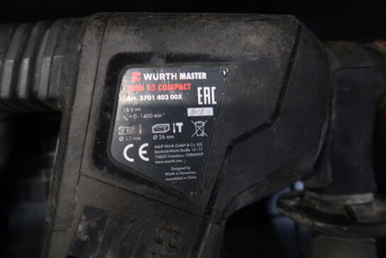 Akku borehammer, Würth ABH 18 COMPACT