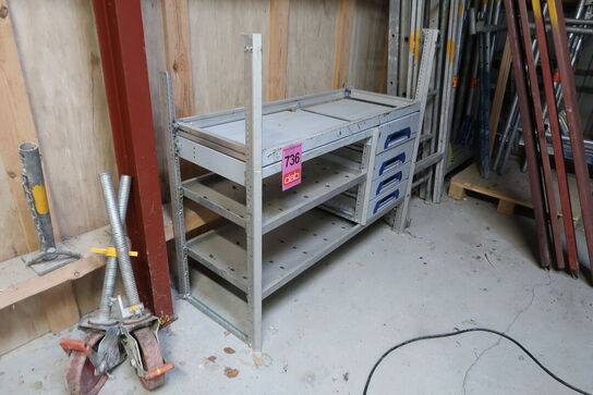 Sortimo reolindretning til varebil 