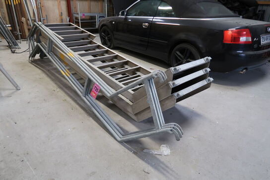 3 stk. stilladstrapper med gelænder 