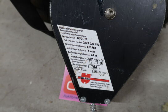 Würth faldsikringsudstyr 