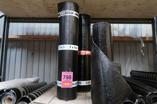 Stort parti tagpapruller i anbrud 