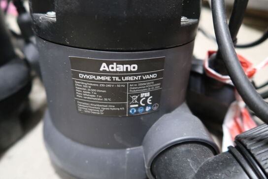 2 stk. Dykpumper, Adano 550W