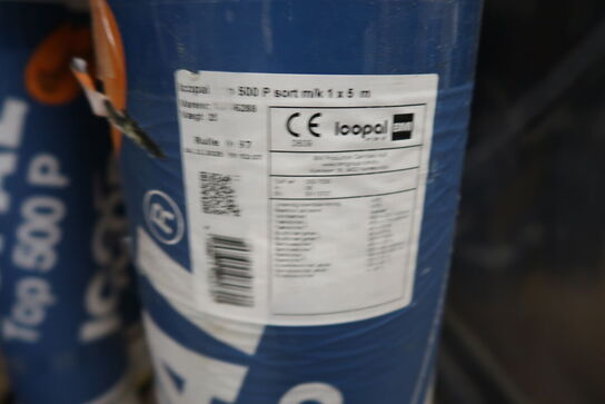 7 ruller Icopal Top 500 P Sort tagpap med klæbekant 1 x 5 m