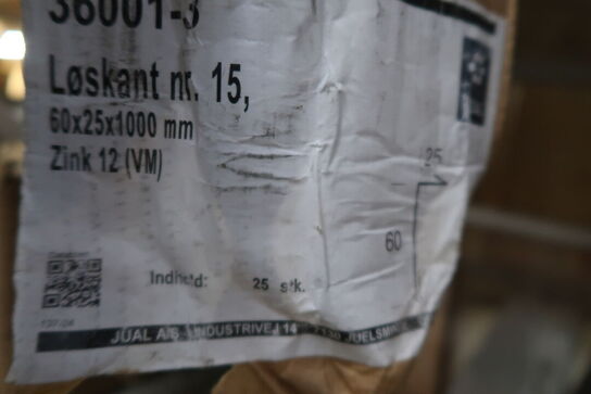 Stort parti kanter, overgangsudftninger, inddækninger m.m