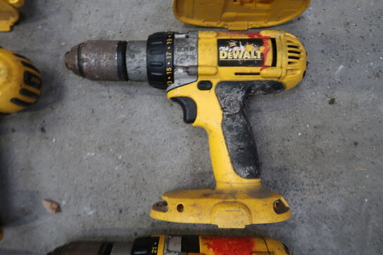 6 stk. DeWalt akku boremaskiner 