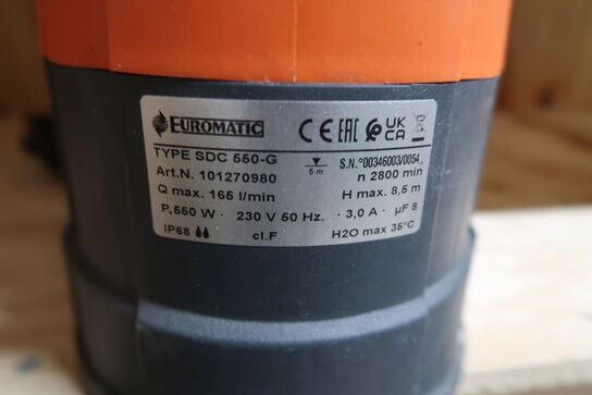 Dykpumpe, Euromatic SDC 550-G
