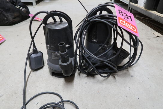 2 stk. Dykpumper, Adano 550W