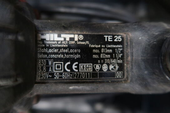 Borehammer, Hilti TE25