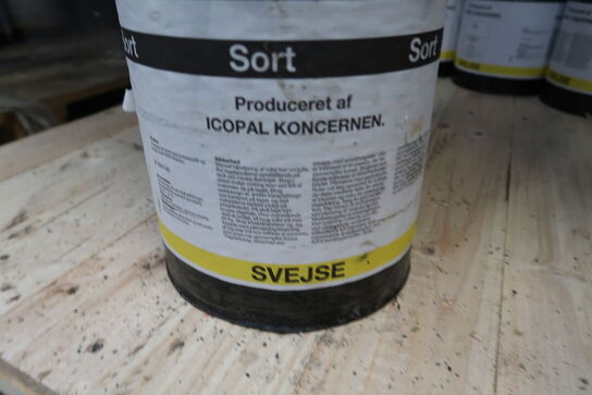 7 ruller Icopal Top 500 P Sort tagpap med klæbekant 1 x 5 m