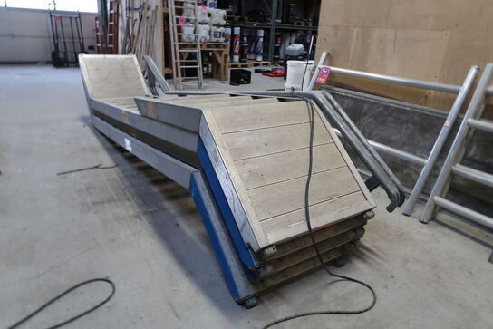 3 stk. stilladstrapper med gelænder 