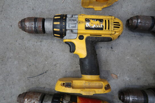 6 stk. DeWalt akku boremaskiner 