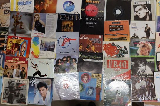 166 stk. Vinyl singler