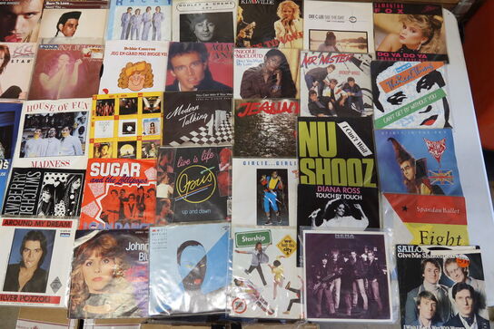 166 stk. Vinyl singler