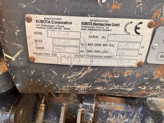 Minigraver, Kubota U10-3