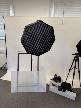 Komplet fotostudio alt følger med