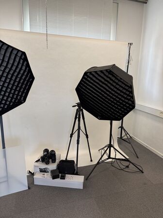 Komplet fotostudio alt følger med